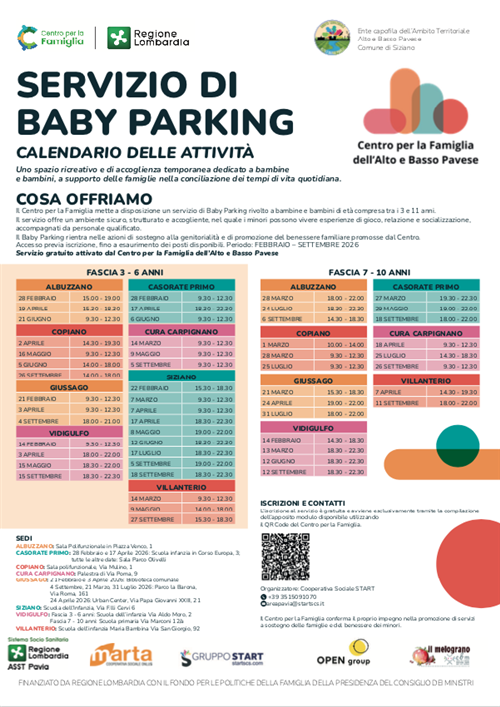Servizio di Baby Parking
