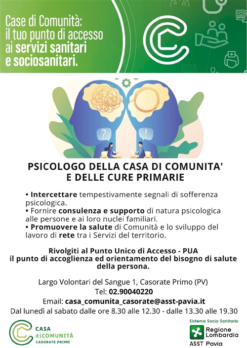 Servizi Case di Comunità