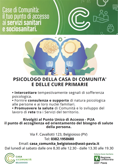 Servizi Case di Comunità